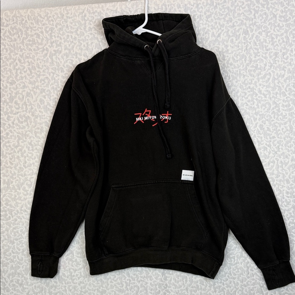 MKI Miyuki Zoku hoodie Black with Red Art Front Logo